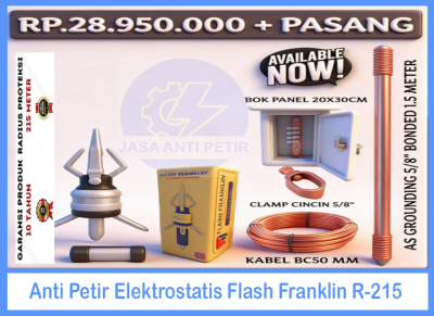 Anti Petir Elektrostatis Flash Franklin R-215