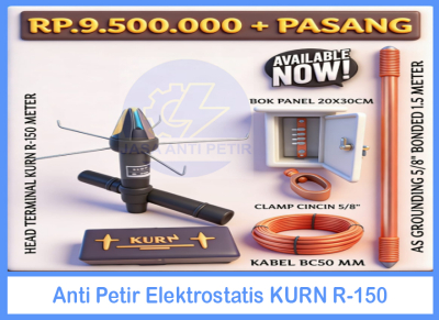 Anti Petir Elektrostatis KURN R-150