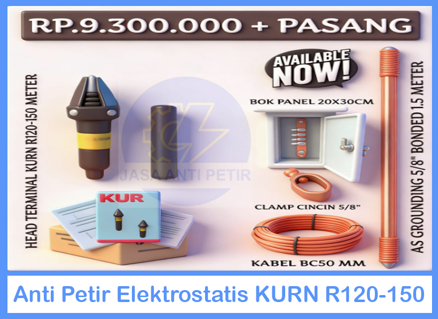 Anti Petir Elektrostatis KURN R120-150