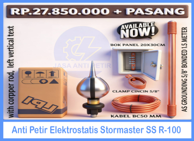 Anti Petir Elektrostatis Stormaster SS R-100