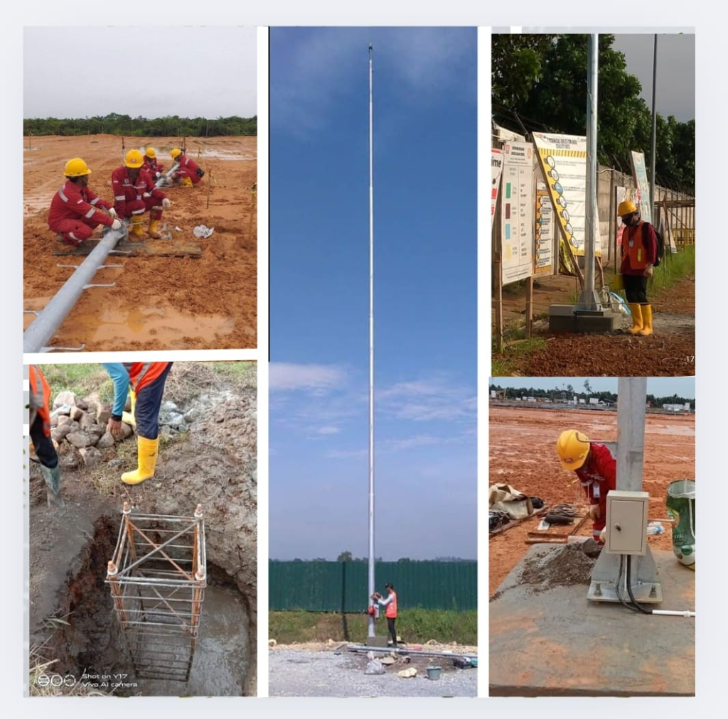 Jasa Anti Petir Menara Monopole