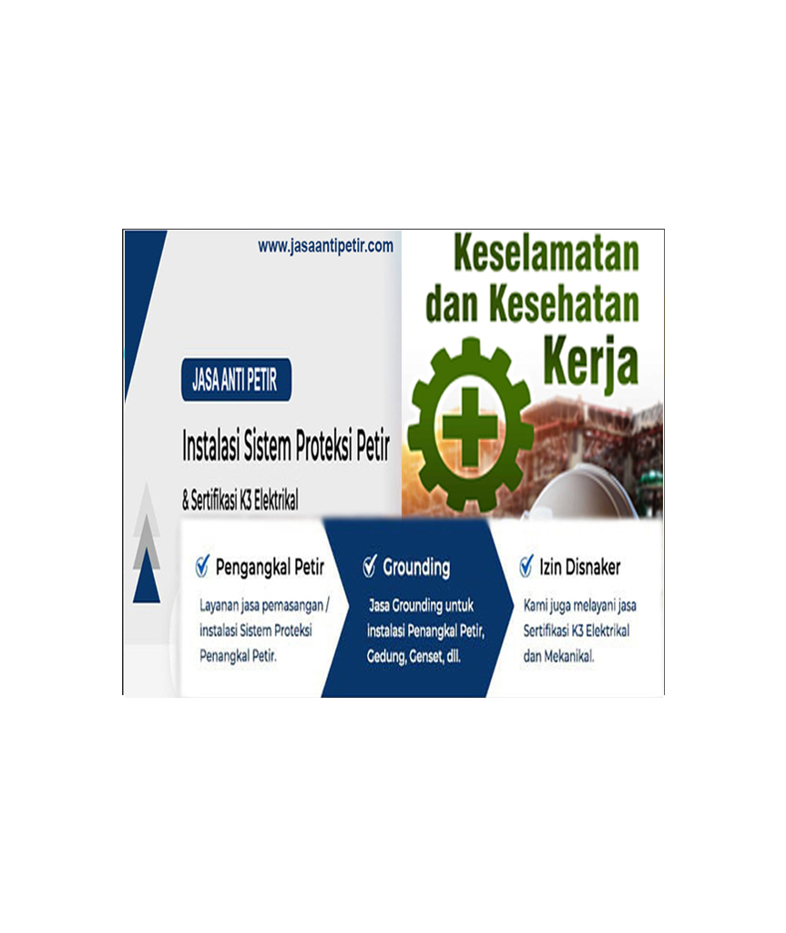 aksesoris penangkal petir dan grounding system